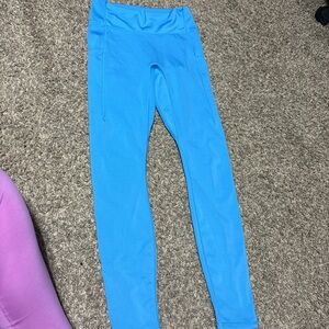 Blue Fabletics leggings. Lightly worn, good condition. I have too many leggings!